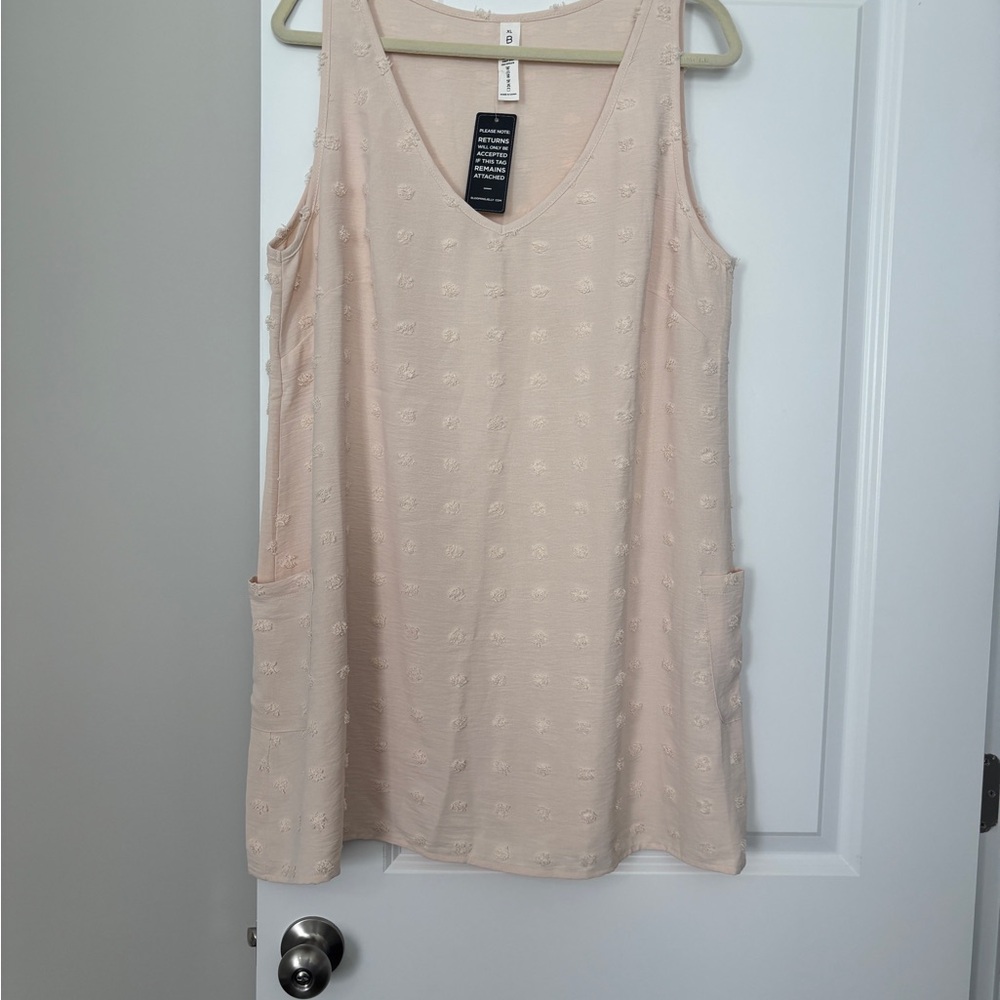 Blooming Jelly - NWT Size XL Women's Cream Swim Coverup Dress - Picture 3 of 3